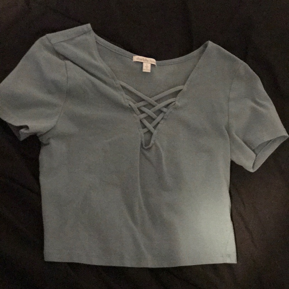crisscross crop top